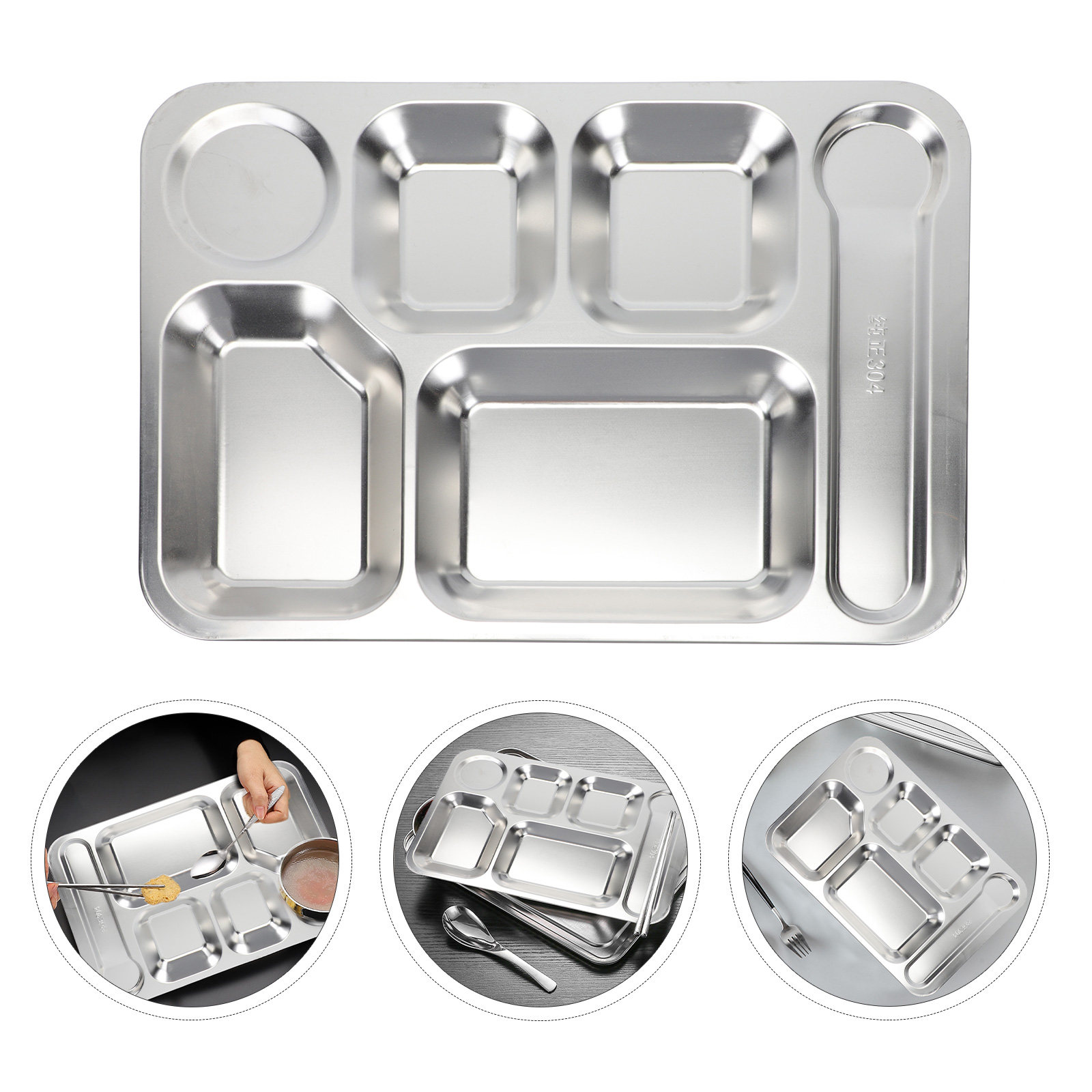 Storage Food Tray - صينية غداء من الفولاذ المقاوم للصدأ