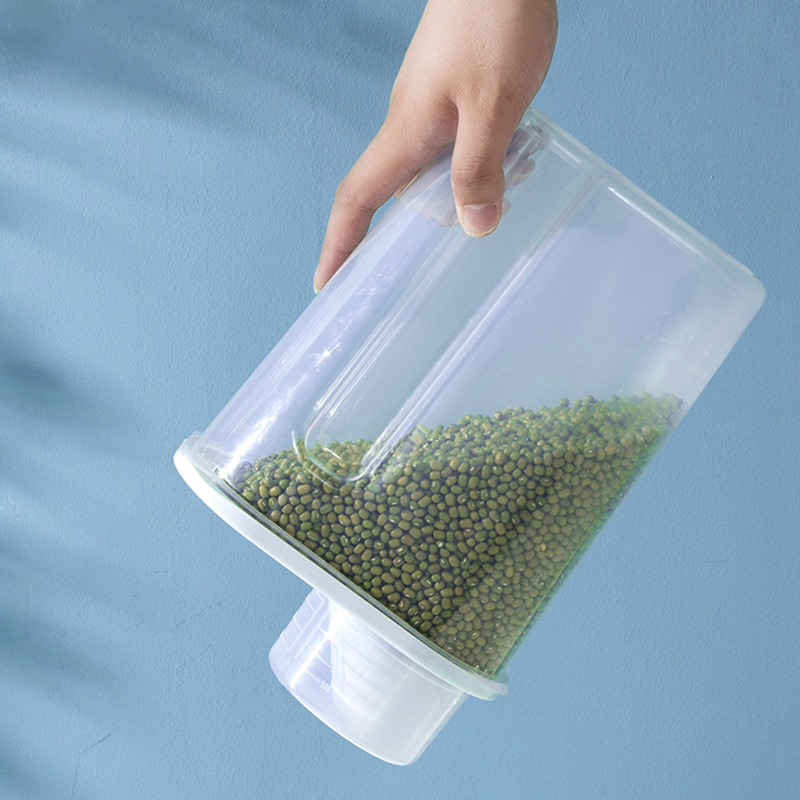 Food Storage Large Plastic Containers - خزان كبير لتخزين الحبوب في المطبخ،