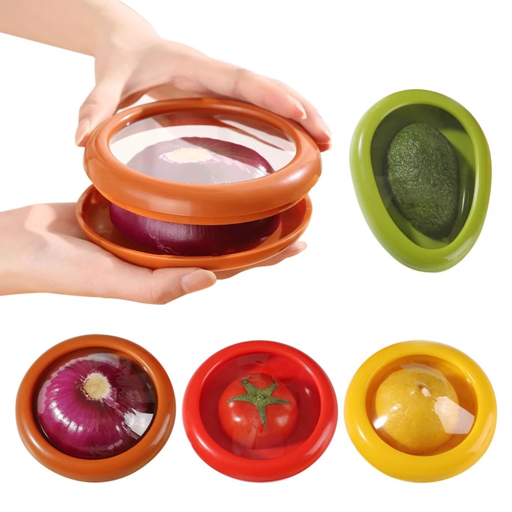 Food Storage Containers Plastic Box - صندوق شفاف لحفظ الأفوكادو الطازج، حاويات