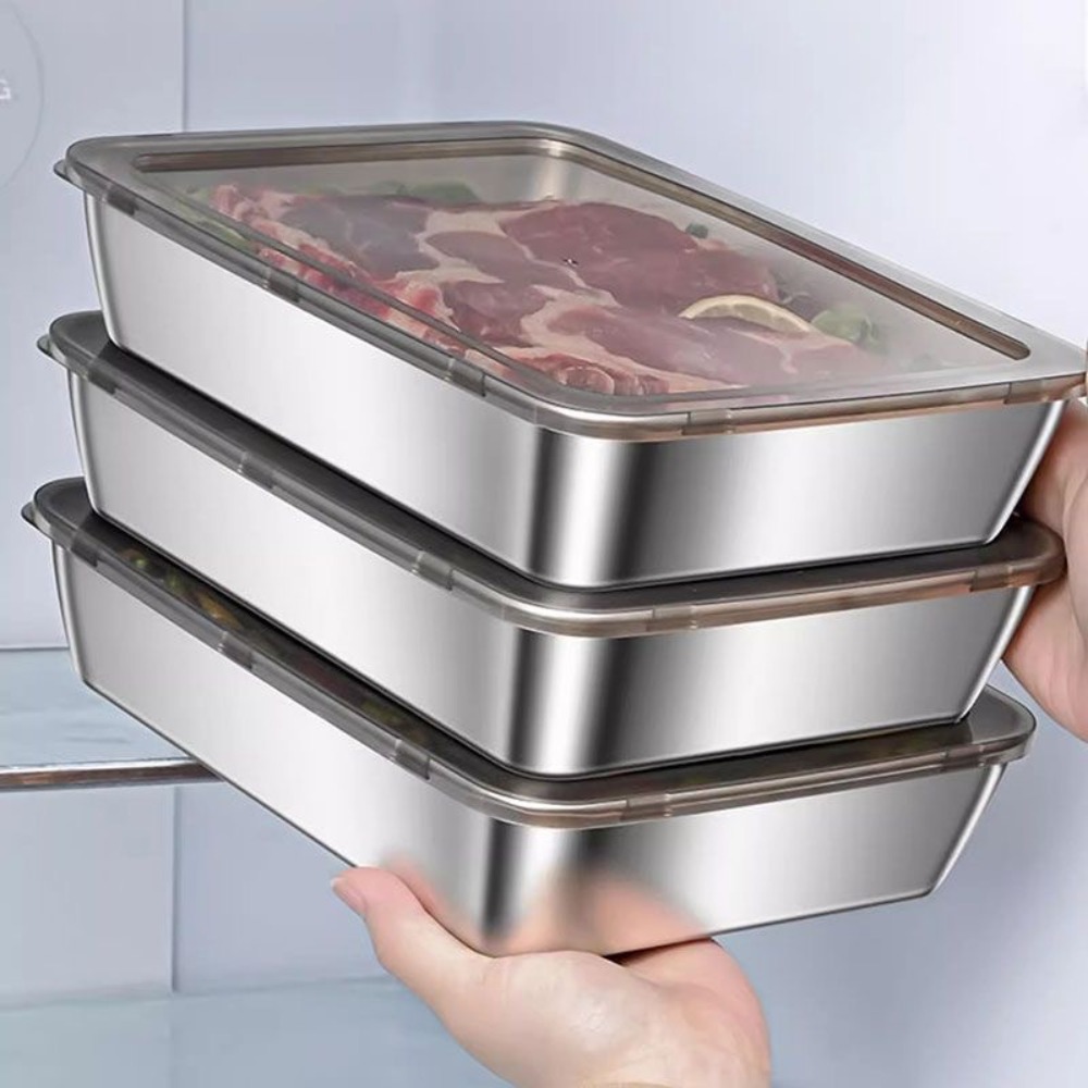Storage Food Tray - صينية تقديم من الفولاذ المقاوم للصدأ