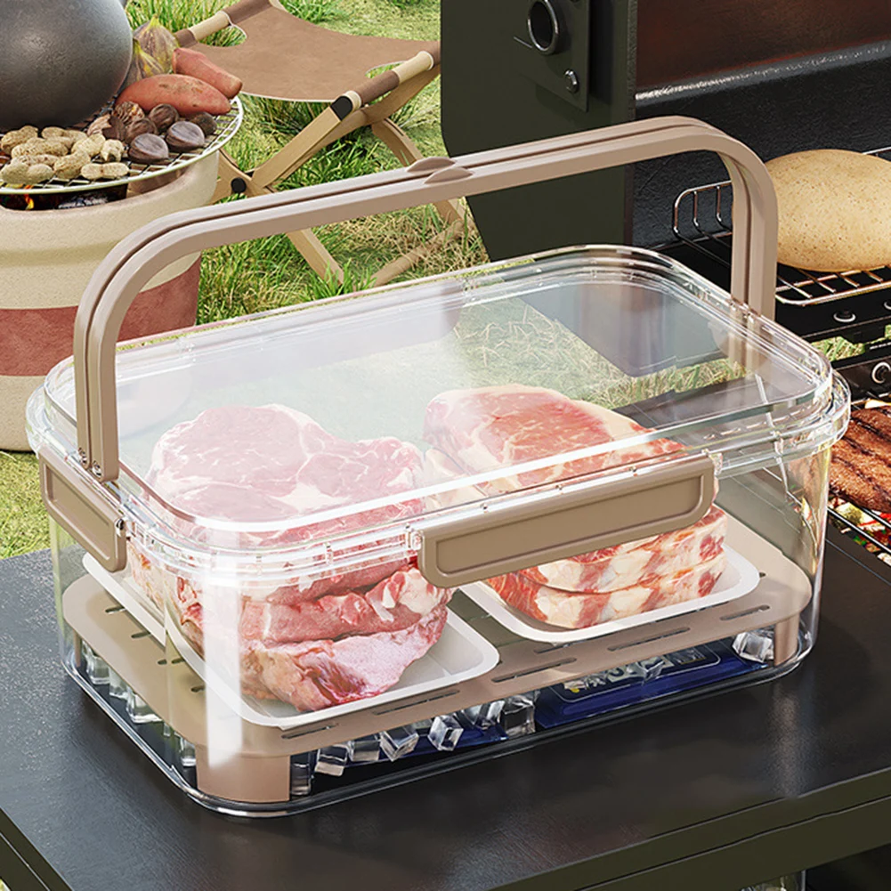 Food Storage Large Plastic Containers - حاوية تخزين الطعام المحمولة، صندوق نضارة