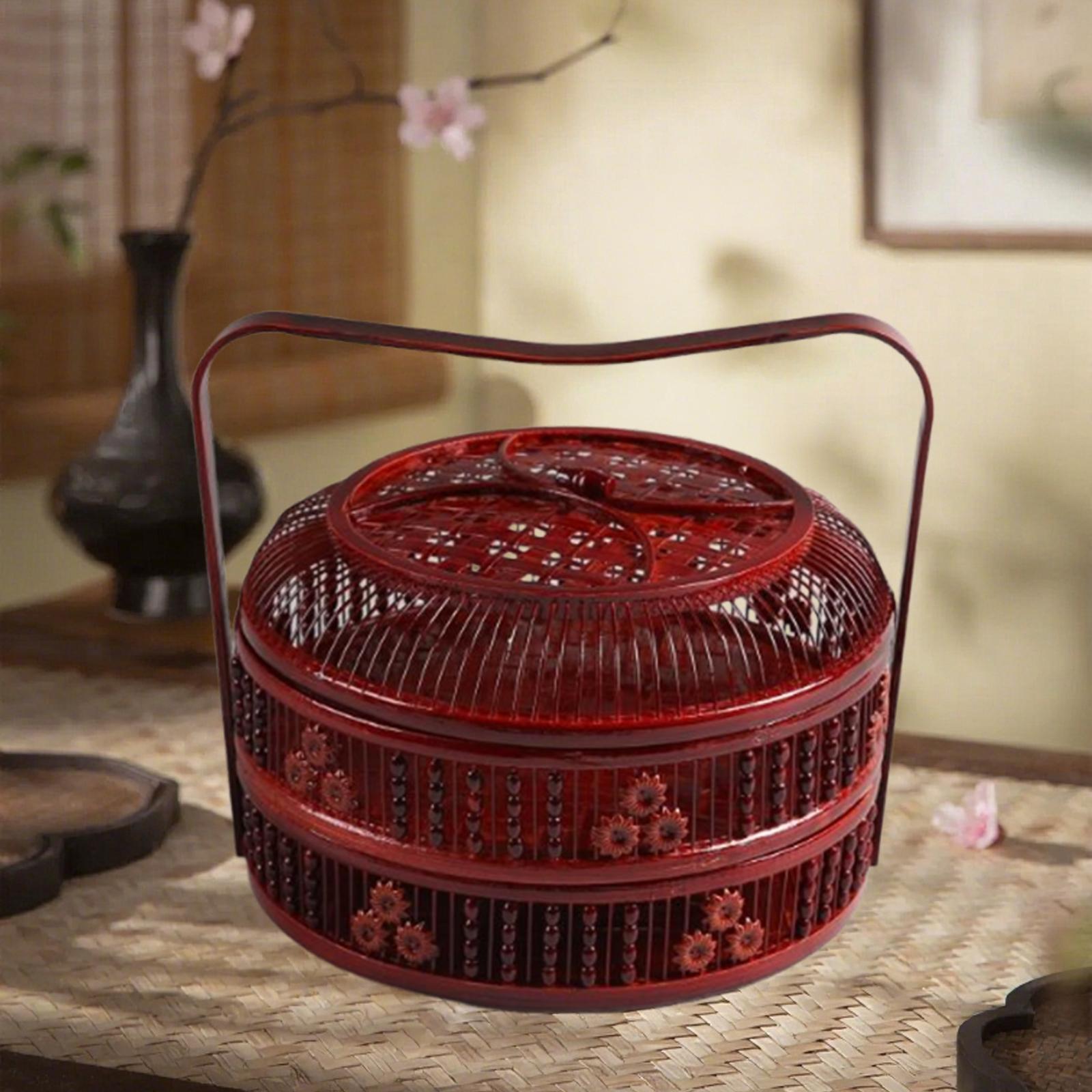Food Storage For Restaurant - سلة بيض من الخيزران متعددة الوظائف،