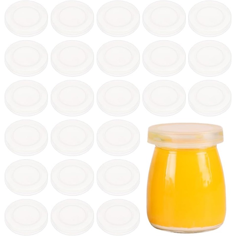 Food Storage Yogurt - 48 قطعة 2 بوصة أغطية جرة