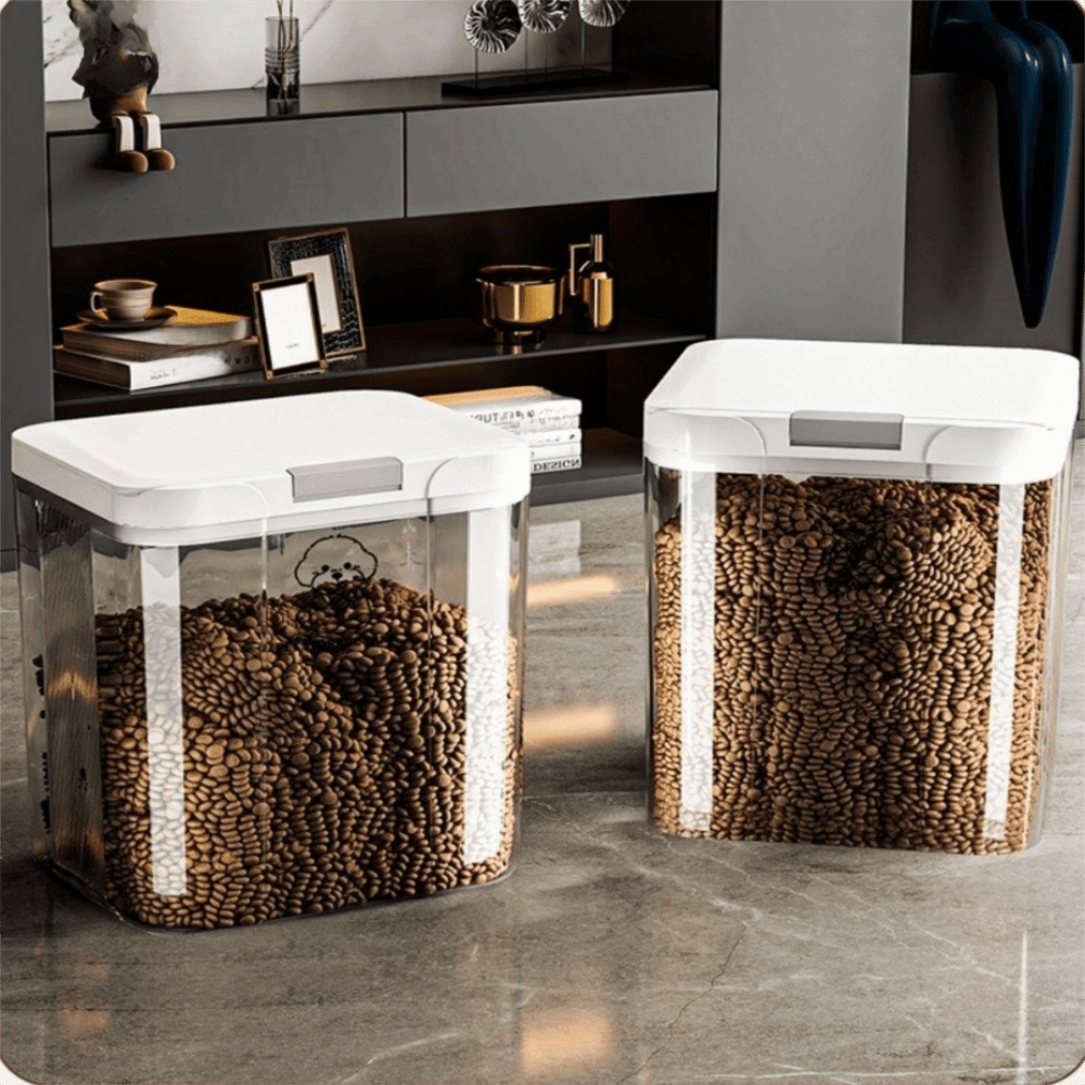 Food Storage Box Large - حاوية تخزين طعام الحيوانات الأليفة مقاومة