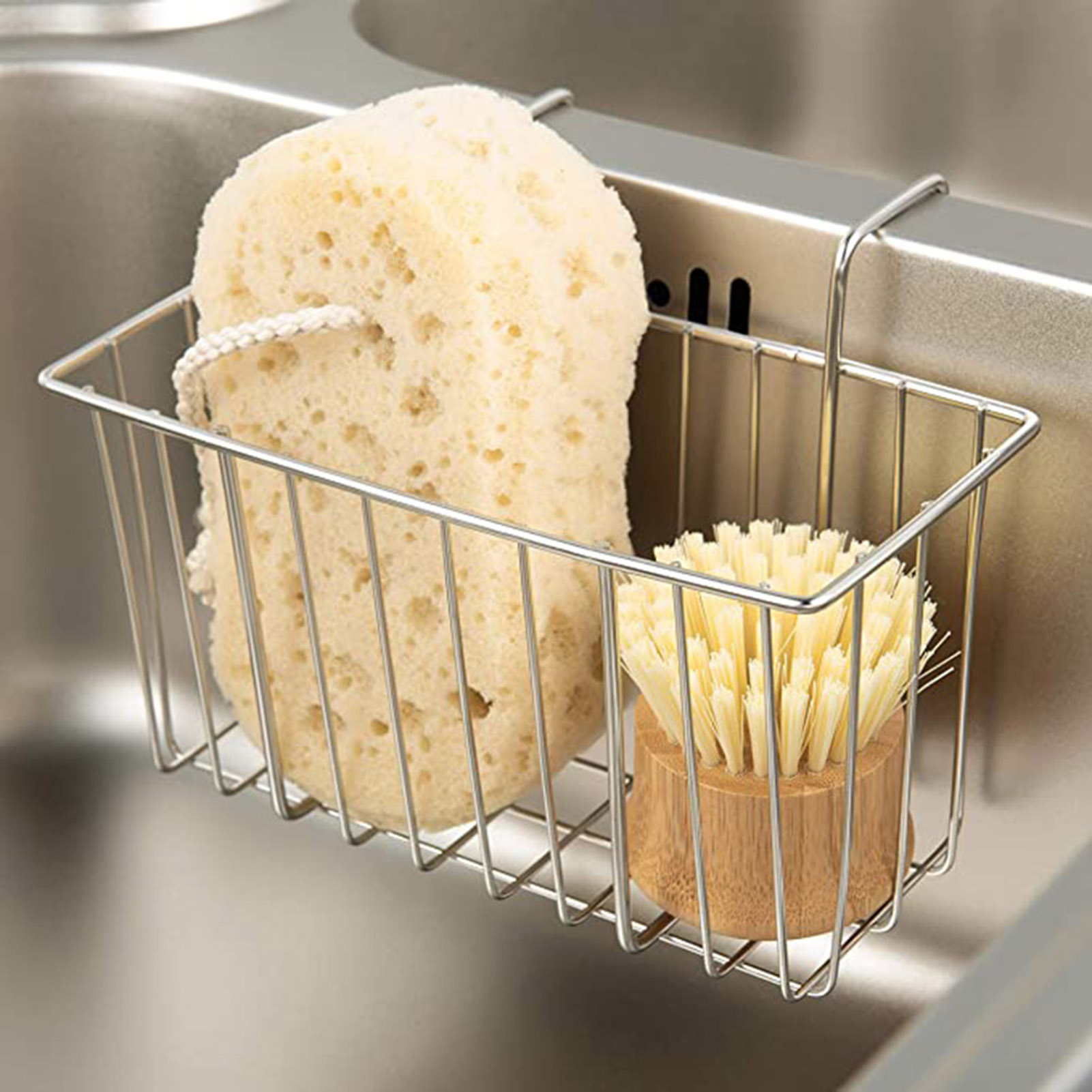 Food Storage For Restaurant - سلة حامل إسفنجة المطبخ، سلة تصريف