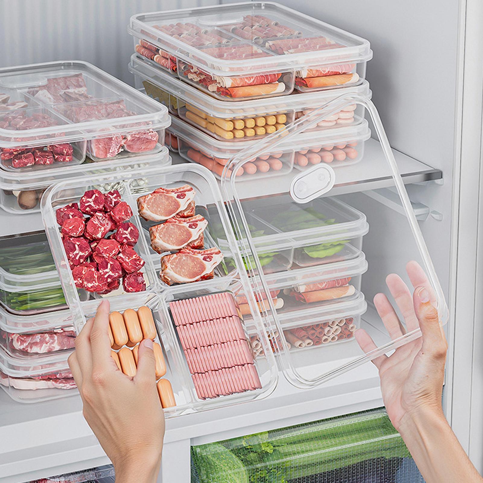 Food Storage Containers Plastic Box - صندوق تخزين للثلاجة، علبة حفظ اللحوم