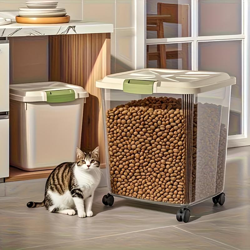 Food Storage On Wheels - صندوق تخزين طعام الحيوانات الأليفة ذو