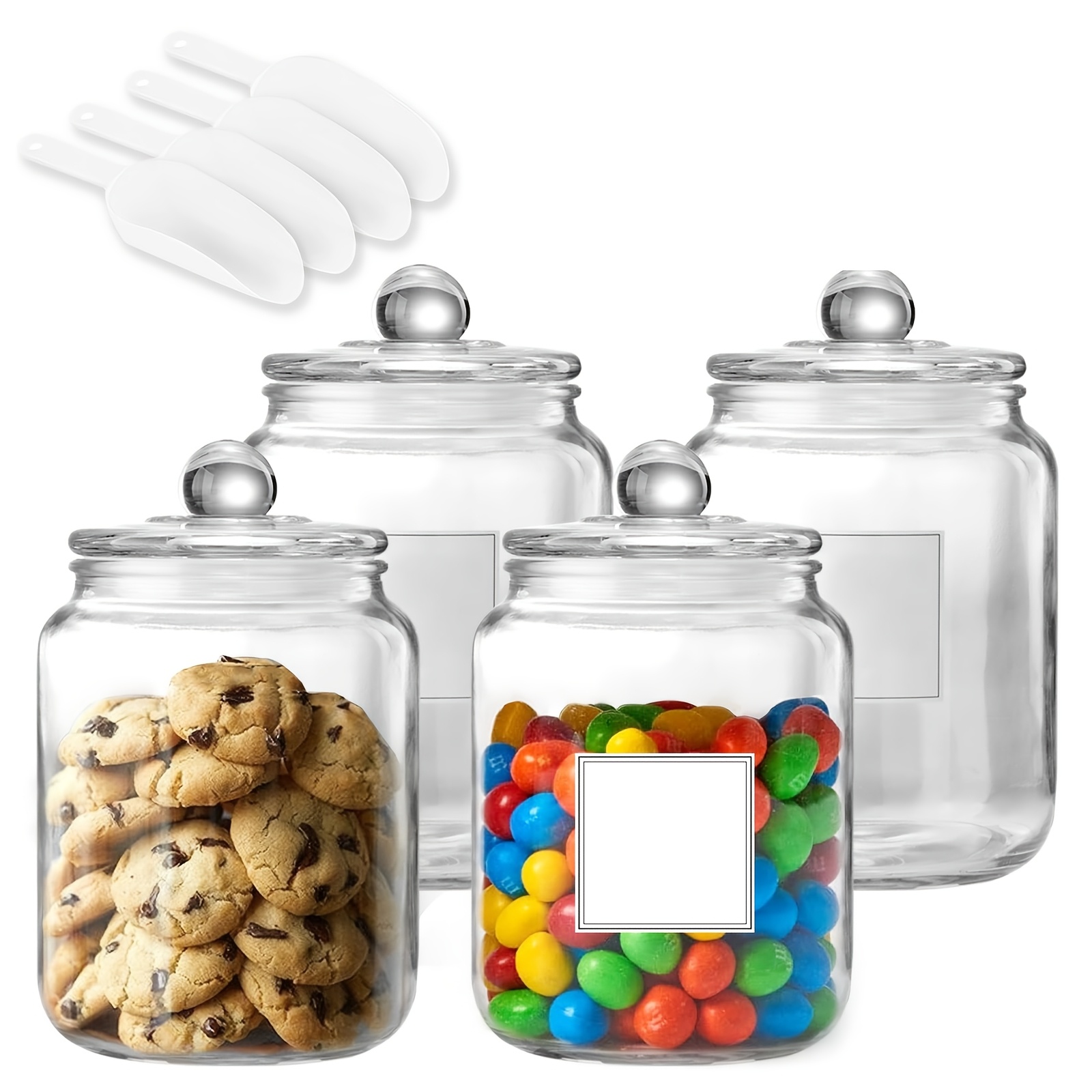 Glass Food Storage Xl - أوعية زجاجية كبيرة سعة نصف جالون
