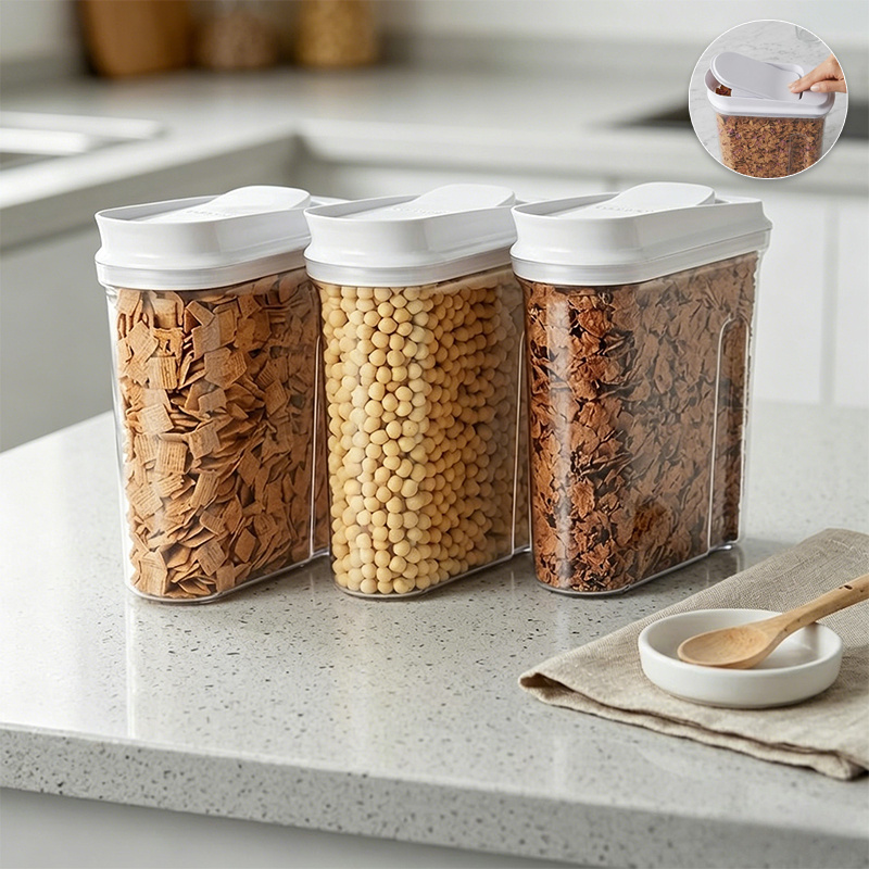 Food Storage For Pantry - حاويات تخزين طعام محكمة الإغلاق للمخزن،