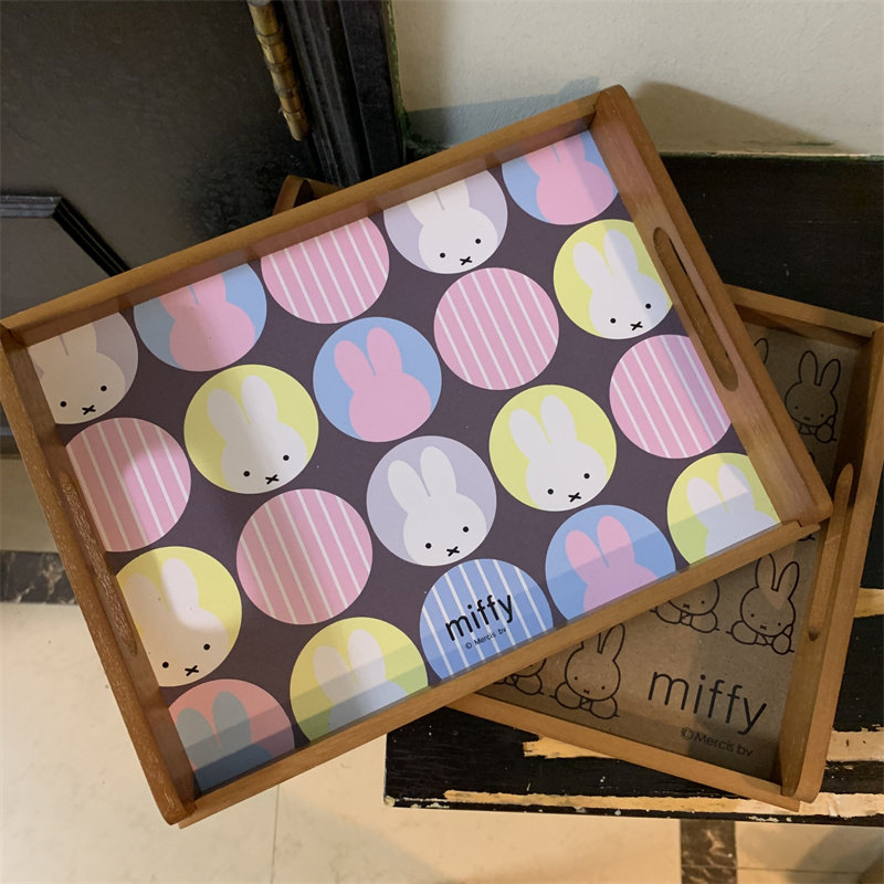 صينية شاي خشبية كلاسيكية على ش - مراجعة Storage Food Tray وسعره