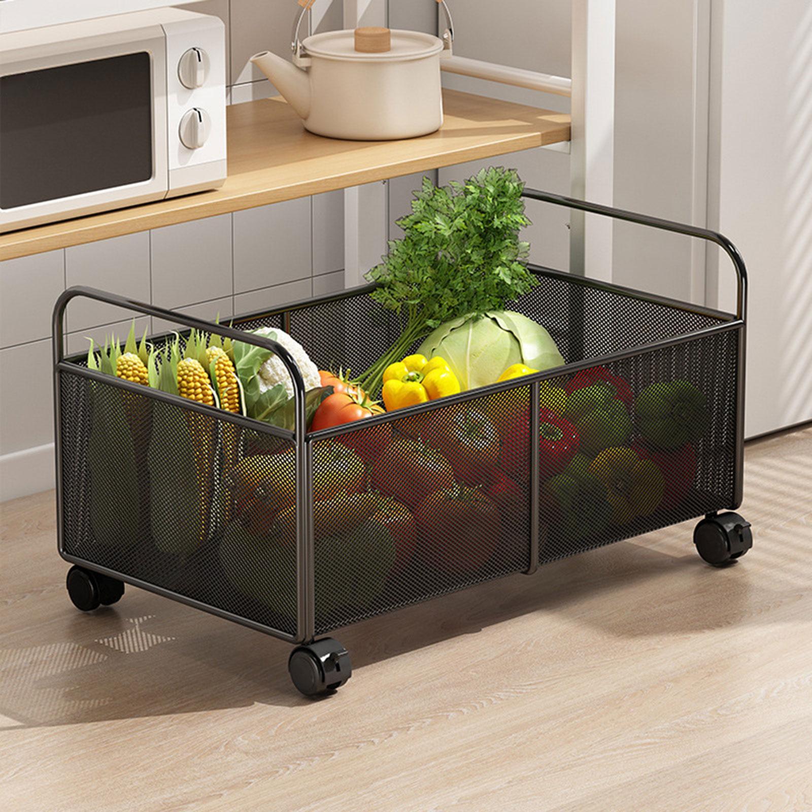 سلة تخزين من الحديد المشبك على - مراجعة Food Storage On Wheels وسعره