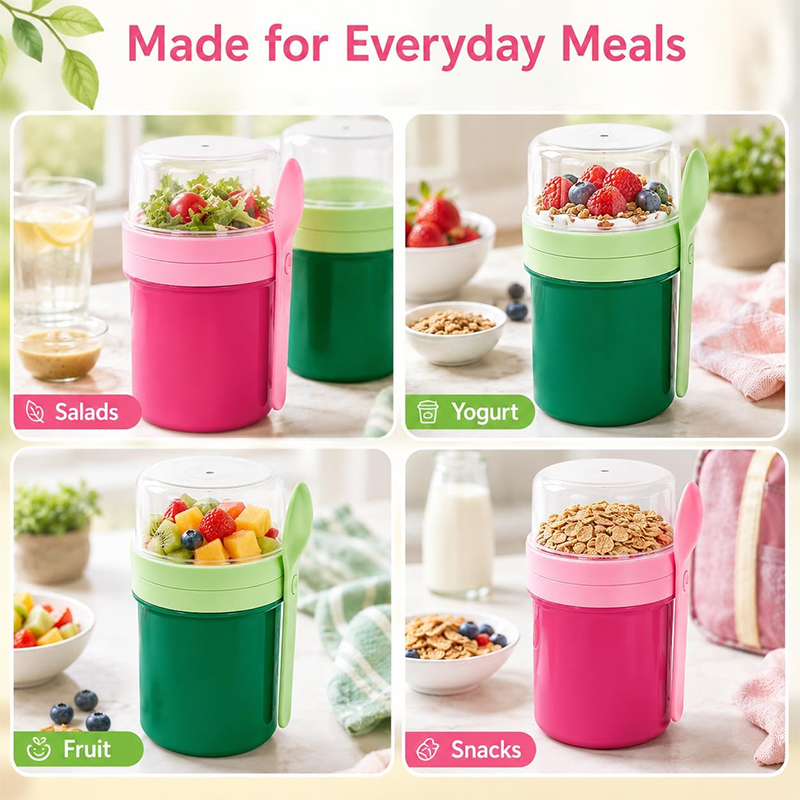 كوب محمول مزدوج الطبقات للشوفا - مراجعة Food Storage Heat وسعره