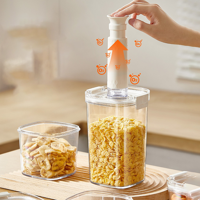 فراغ مختومة خزان حبوب البن فرا - مراجعة Food Storage Jars Airtight وسعره