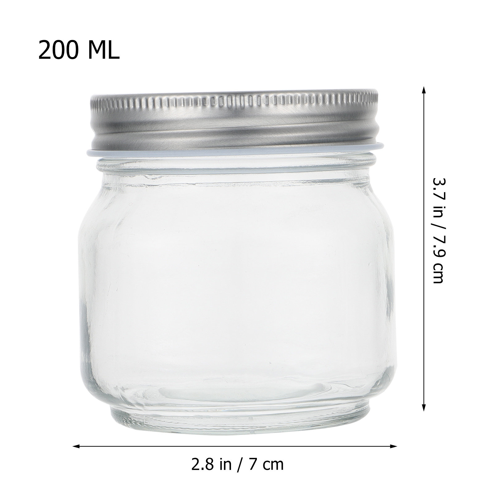6 قطع من أوعية الماسون الزجاجي - مراجعة Food Storage Jars Airtight وسعره