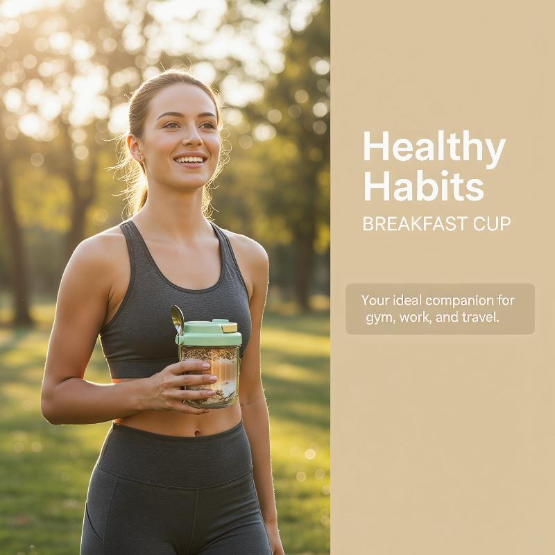 كوب إفطار محمول للشوفان والحبو - مراجعة Food Storage Yogurt وسعره