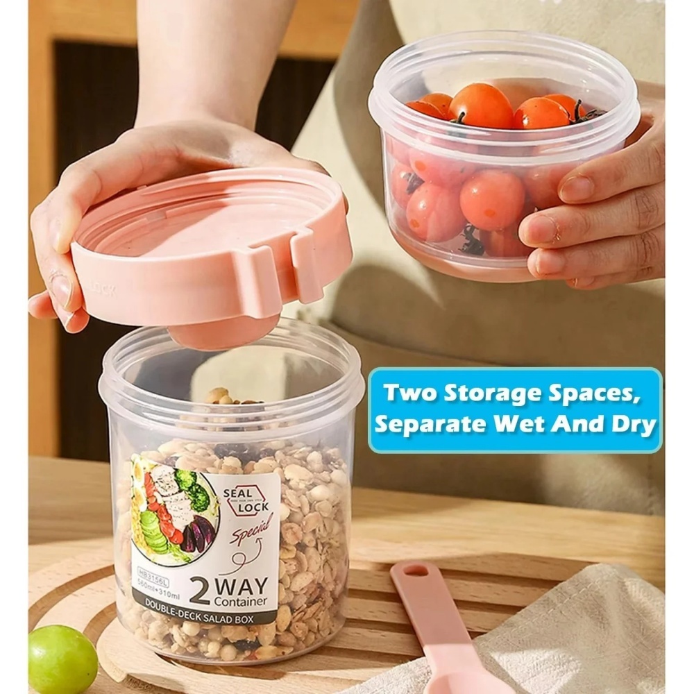 المحمولة كوب للسلطة الإفطار كو - مراجعة Food Storage Yogurt وسعره