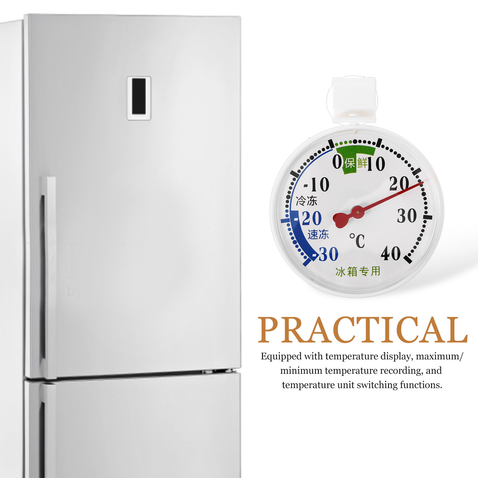 مقياس حرارة للثلاجة والفريزر و - مراجعة Food Storage For Refrigerator وسعره