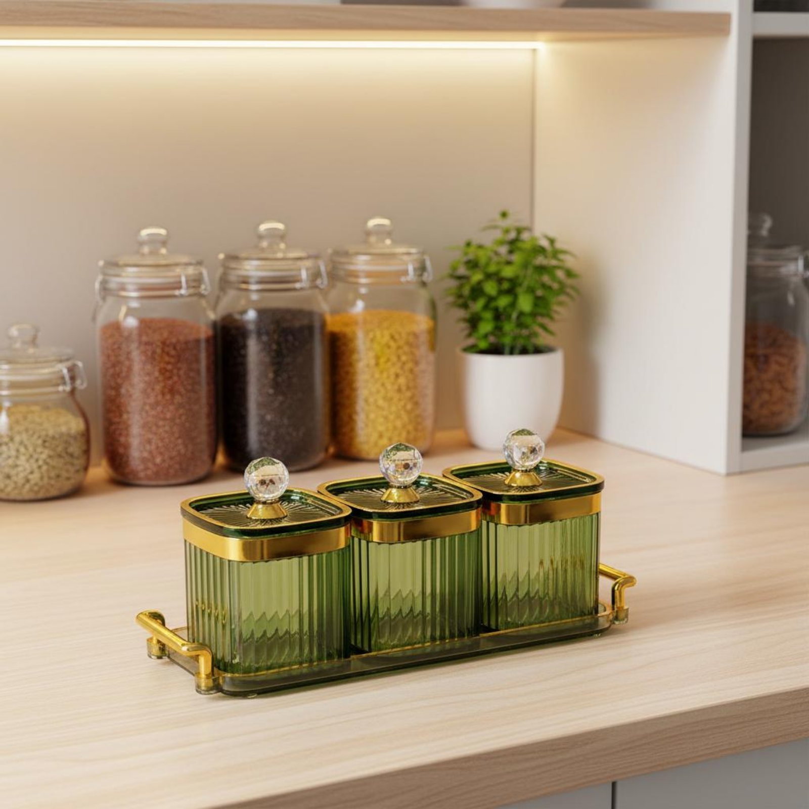 مجموعة حاويات وجبات خفيفة زخرف - مراجعة Storage Food Tray وسعره