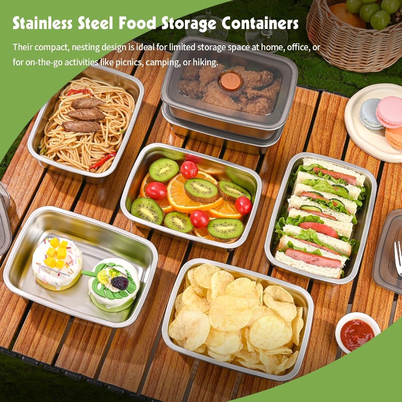 صندوق طعام من الفولاذ المقاوم  - مراجعة Food Storage Box Large وسعره