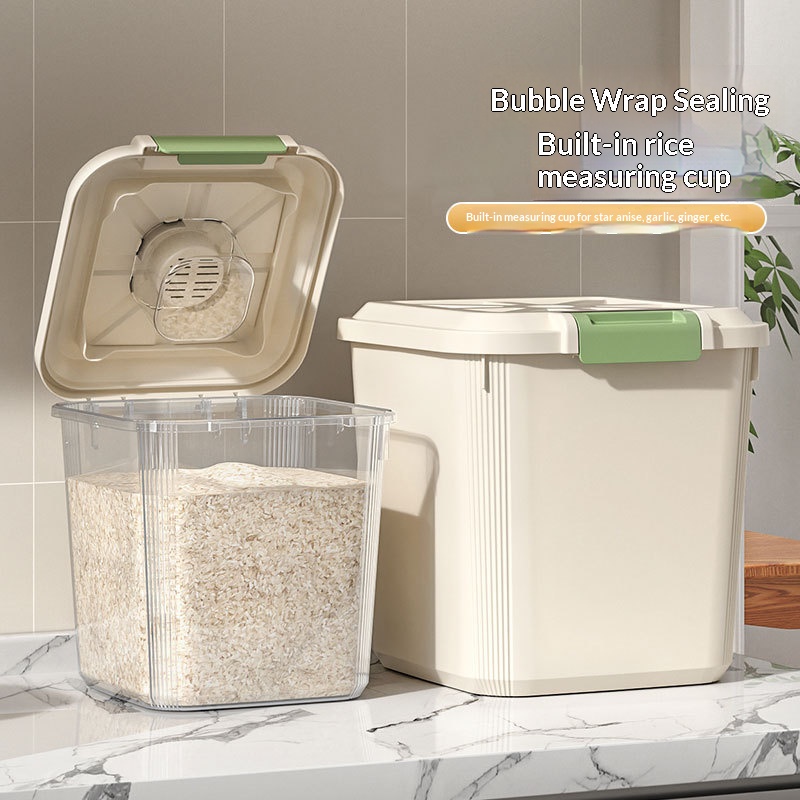 موزع أرز شفاف من الدرجة الغذائ - مراجعة Food Storage On Wheels وسعره