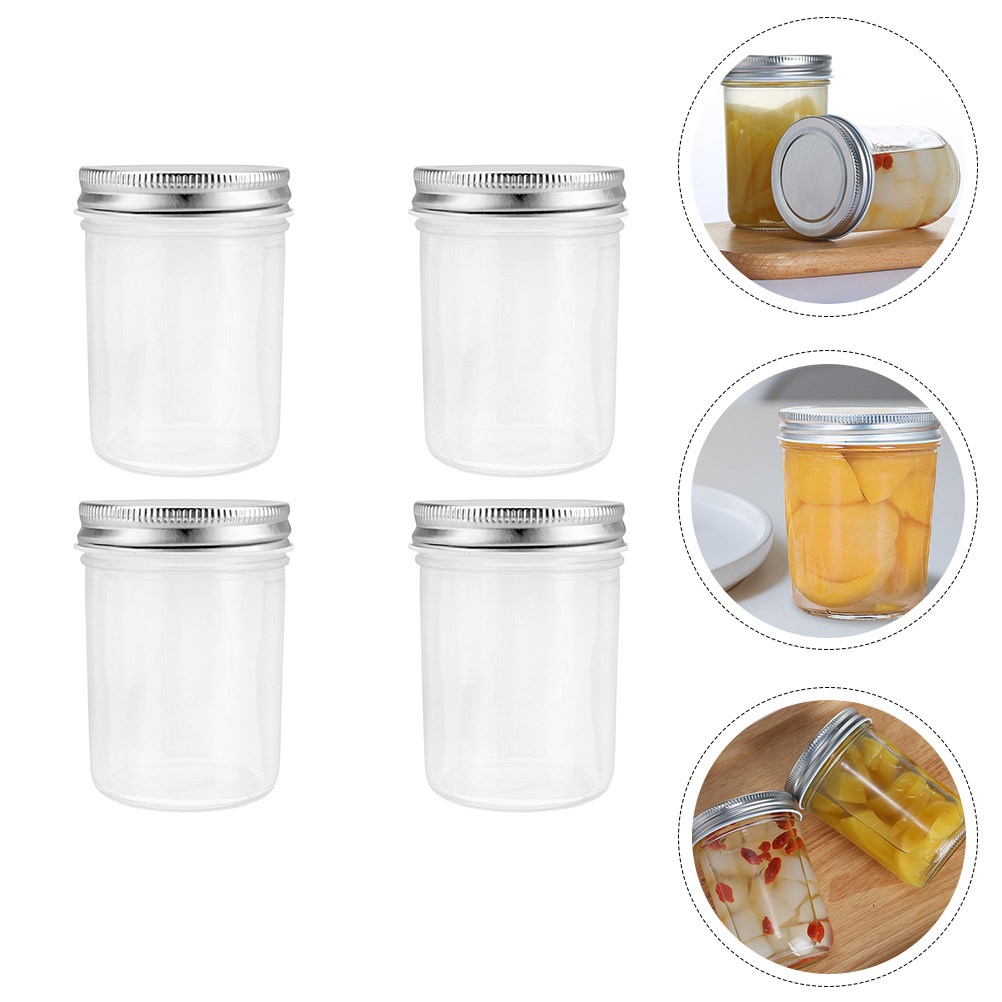 4 قطع من أوعية حفظ المربى الزج - مراجعة Food Storage Jars Airtight وسعره
