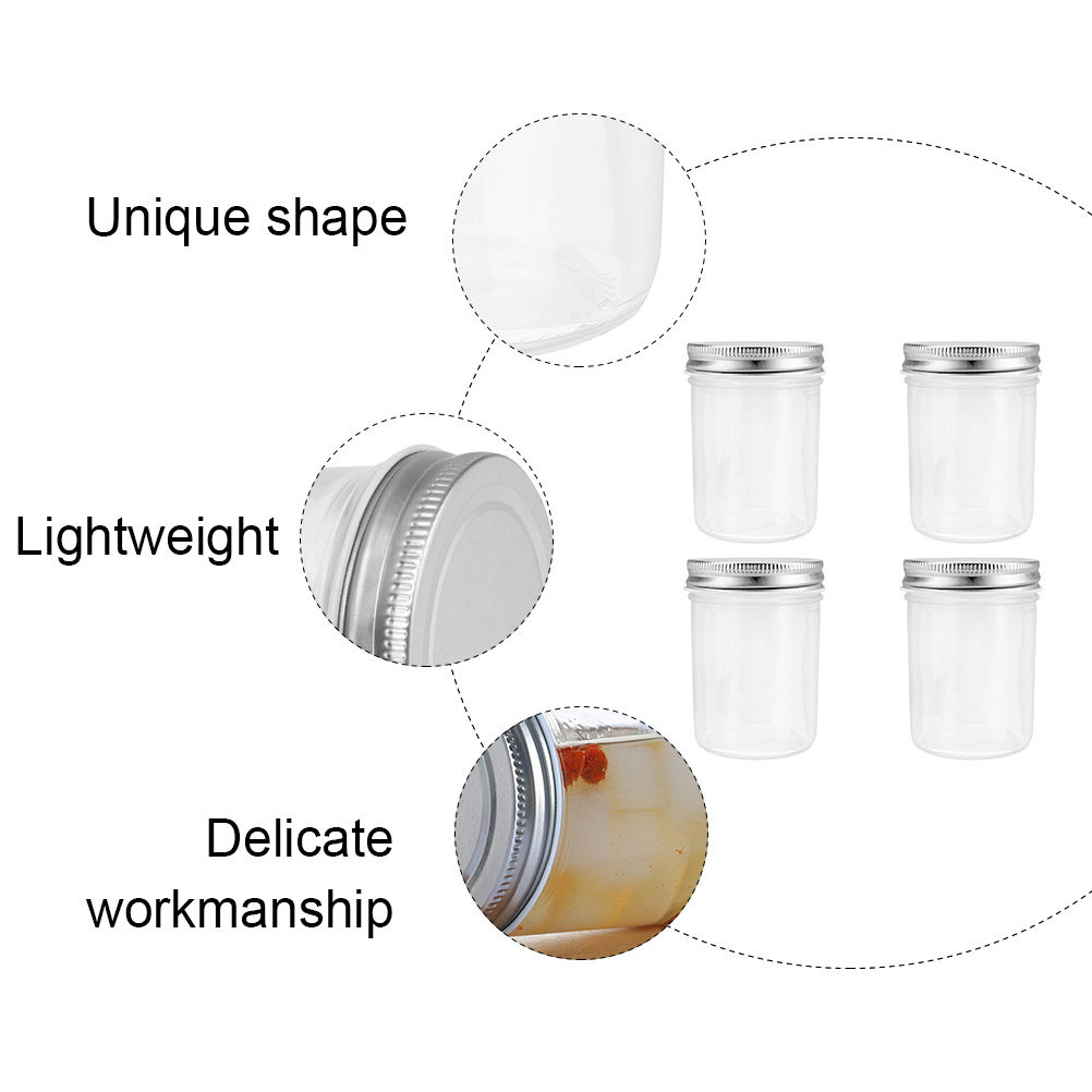 4 قطع من أوعية حفظ المربى الزج - مراجعة Food Storage Jars Airtight وسعره