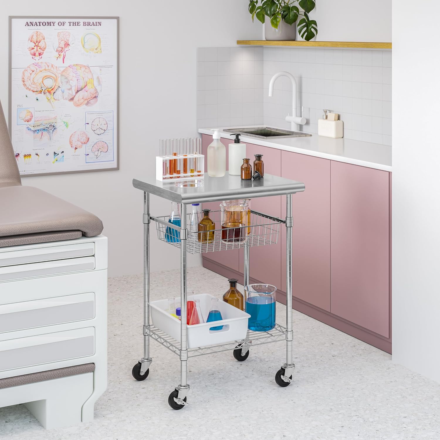 طاولة تحضير تجارية من الفولاذ  - مراجعة Food Storage On Wheels وسعره