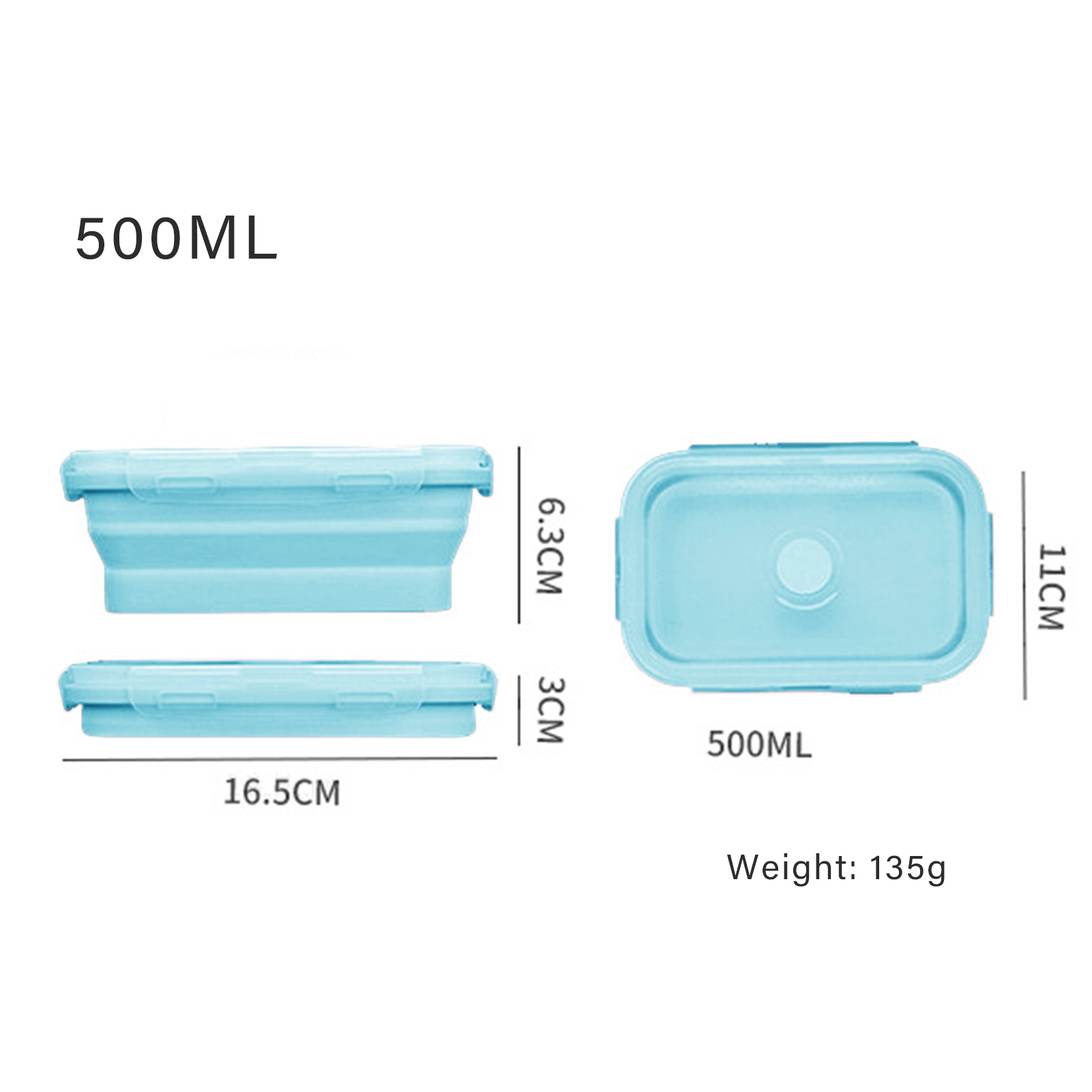 علبة طعام من السيليكون قابلة ل - مراجعة Food Storage Containers Plastic Box وسعره
