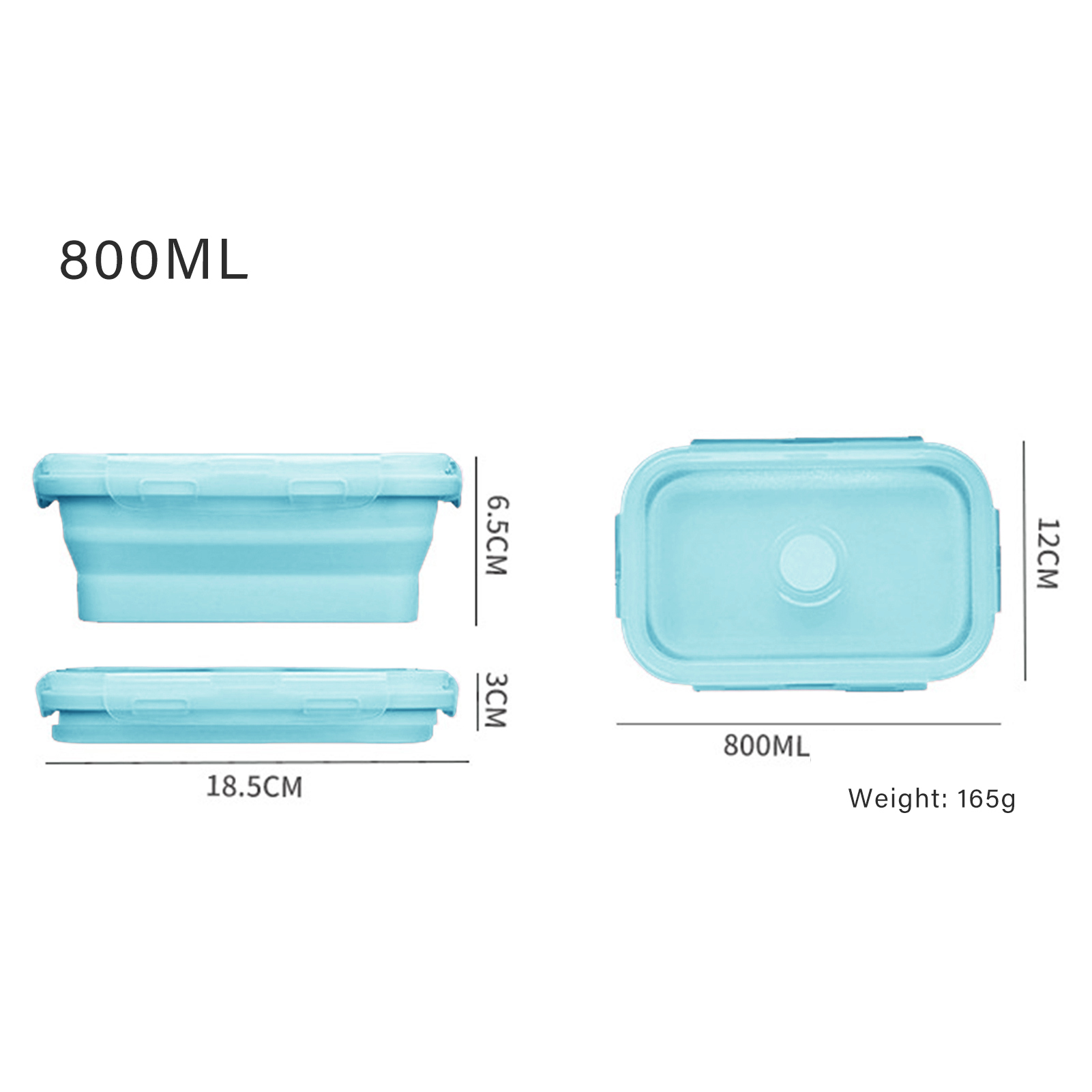 علبة طعام من السيليكون قابلة ل - مراجعة Food Storage Containers Plastic Box وسعره