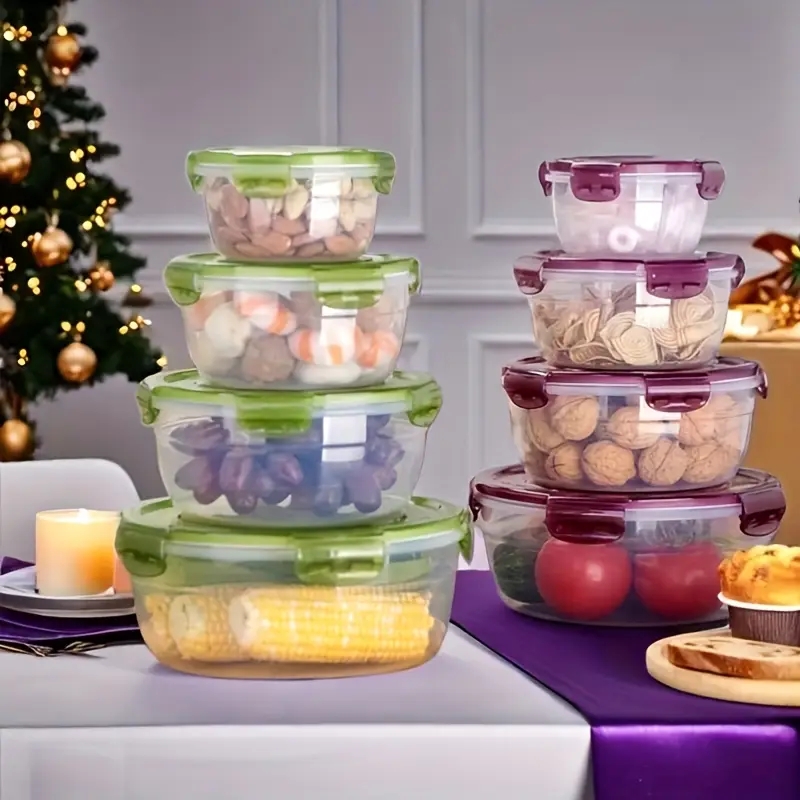 4 حاويات بلاستيكية لتخزين الطع - مراجعة Food Storage Containers Plastic Box وسعره