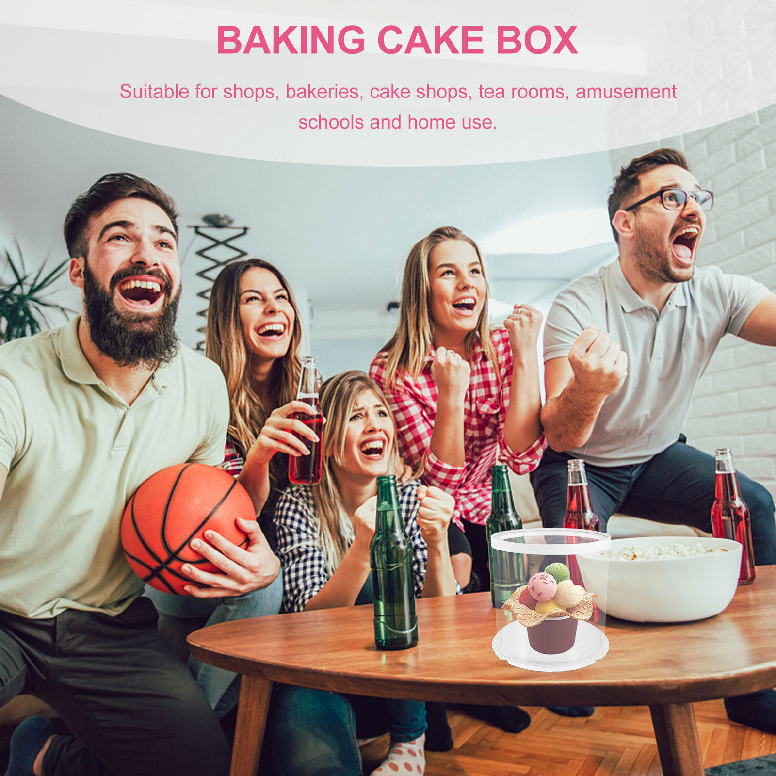 علبة كيك دائرية شفافة خفيفة ال - مراجعة Food Storage Containers Plastic Box وسعره