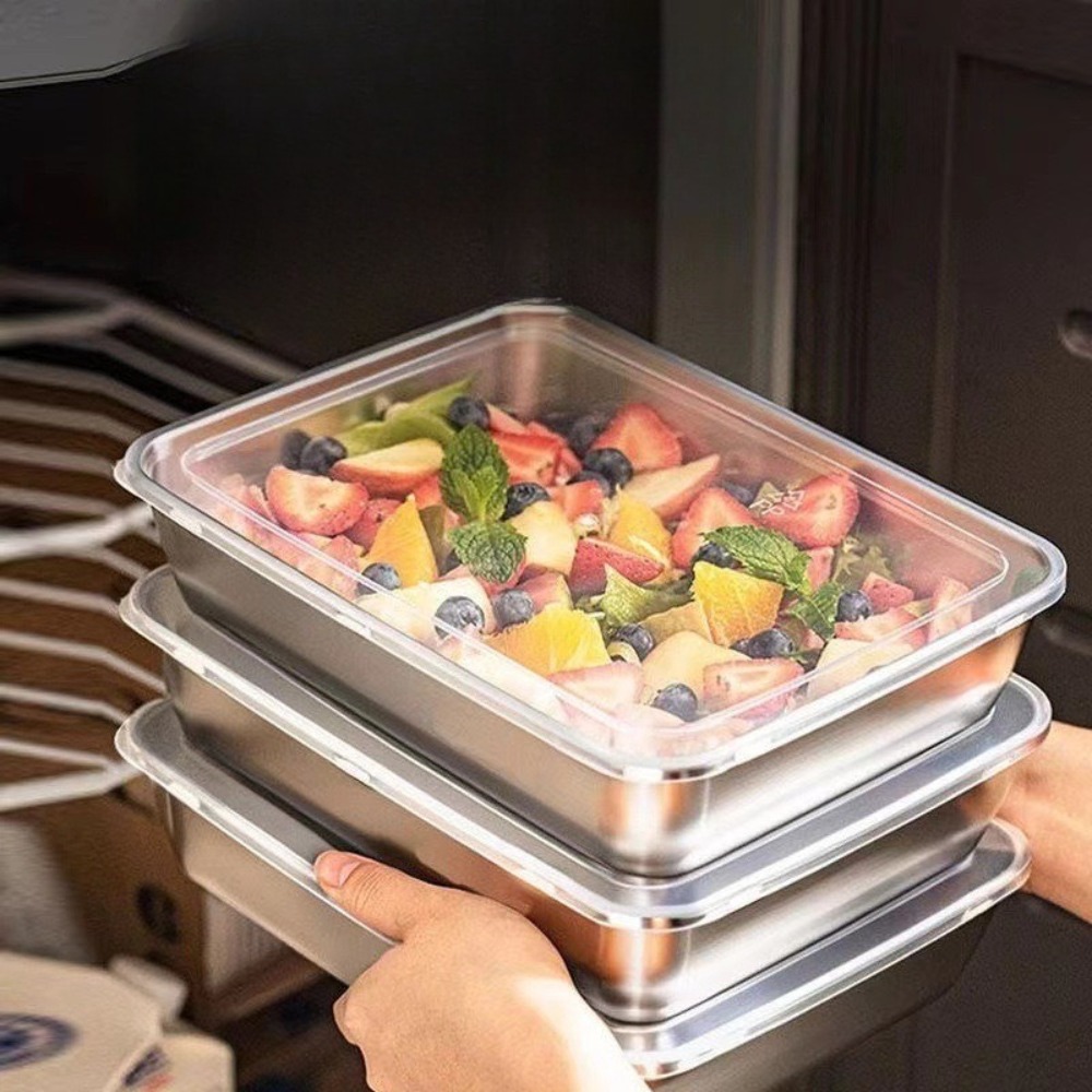 صينية تقديم من الفولاذ المقاوم - مراجعة Storage Food Tray وسعره