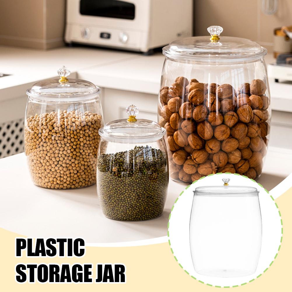وعاء بلاستيكي شفاف كبير محكم ا - مراجعة Food Storage Jars Airtight وسعره