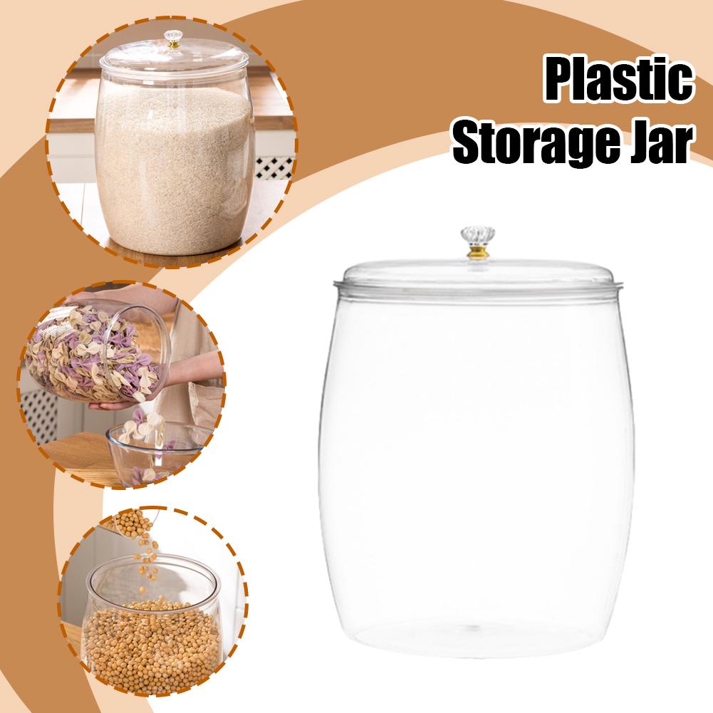 وعاء بلاستيكي شفاف كبير محكم ا - مراجعة Food Storage Jars Airtight وسعره
