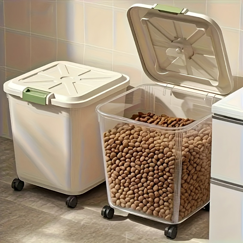 صندوق تخزين طعام الحيوانات الأ - مراجعة Food Storage On Wheels وسعره