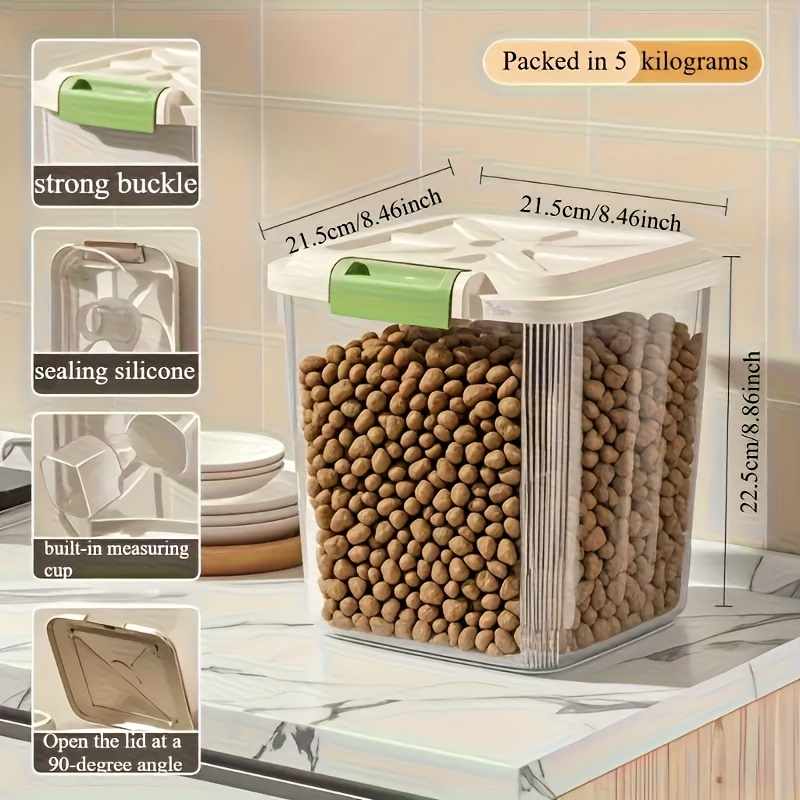 صندوق تخزين طعام الحيوانات الأ - مراجعة Food Storage On Wheels وسعره