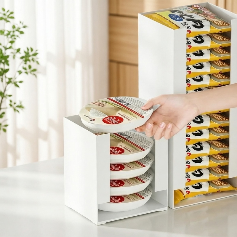 منظم مطبخ قابل للتكديس لأكواب  - مراجعة Food Storage For Pantry وسعره