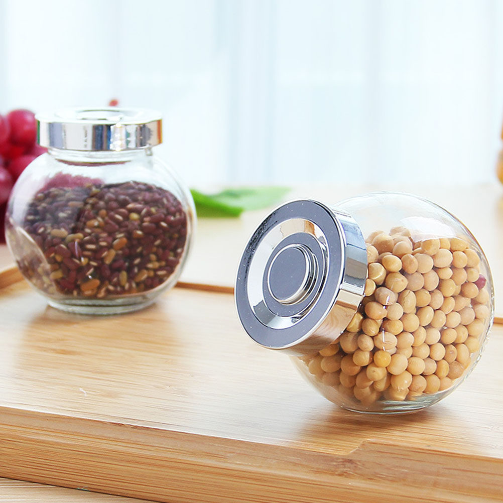 8 قطع من أوعية التخزين الزجاجي - مراجعة Food Storage Jars Airtight وسعره