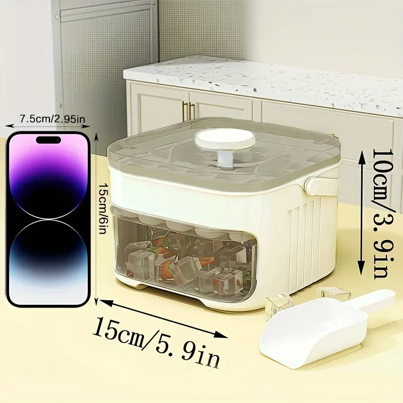 صانع مكعبات الثلج مع غطاء سهل  - مراجعة Food Storage Box Large وسعره